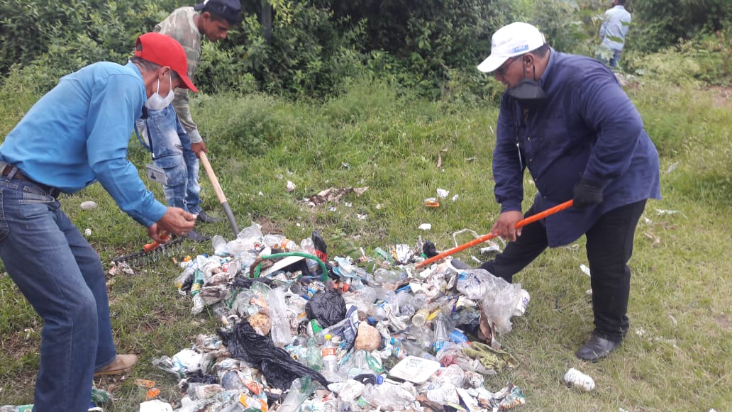 Vertedero clandestino en Jalapa fue erradicado