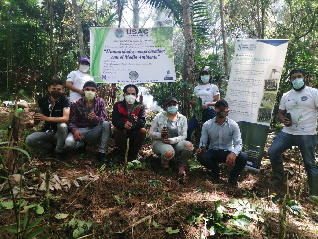 San Cristóbal Alta Verapaz reforesta área hídrica