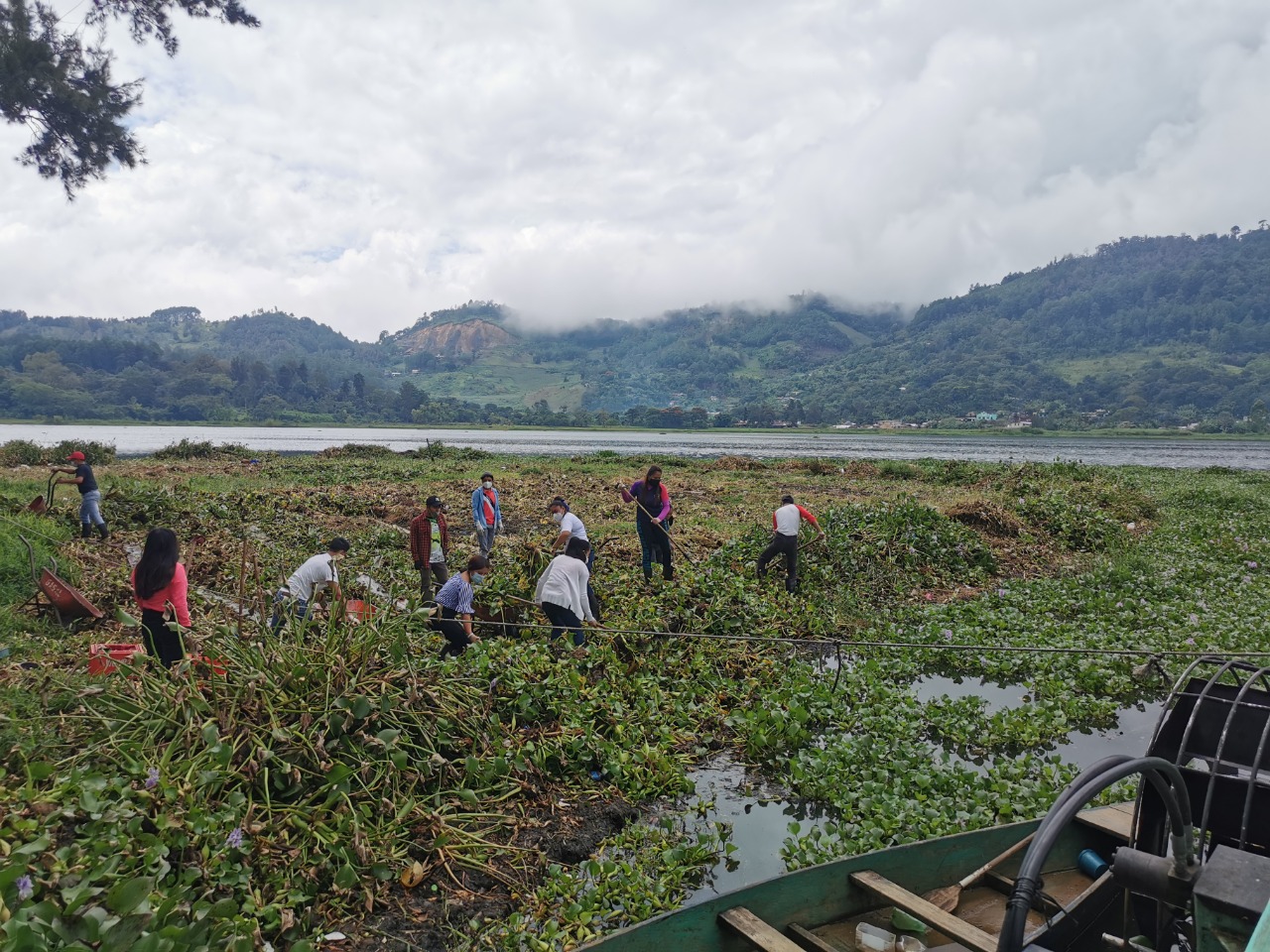 MARN dirige acciones para proteger la Laguna Chichoj