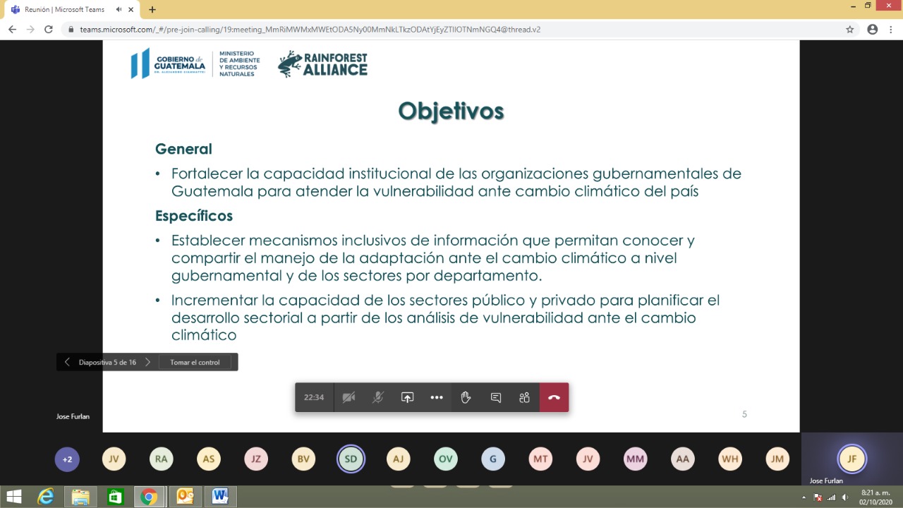 MARN promueve acciones para prevenir y controlar los efectos del cambio climático