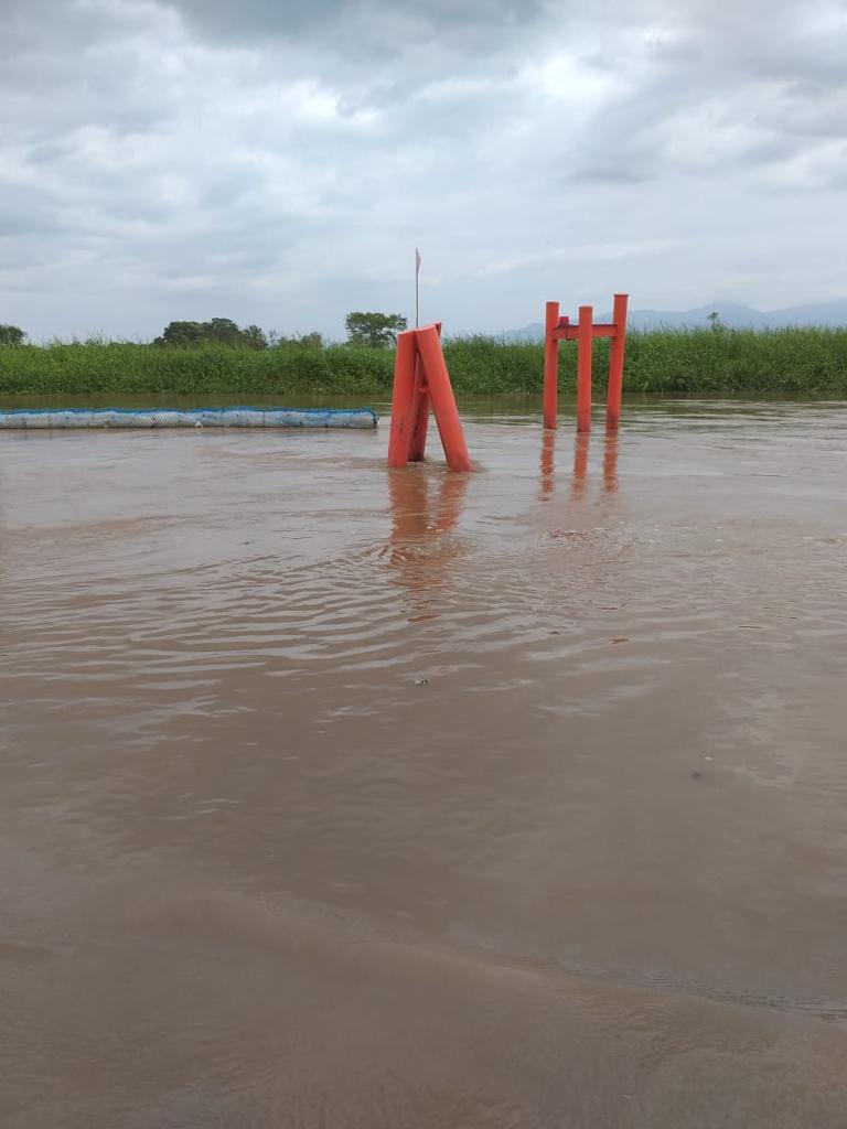 MARN supervisa funcionamiento de barda en el río Motagua