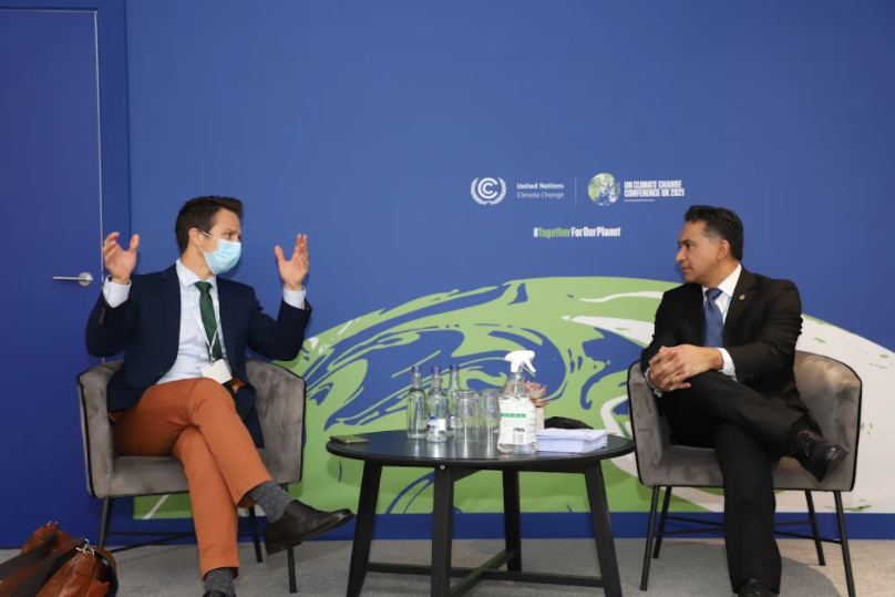 Rojas Espino expande alianzas estratégicas en la COP26