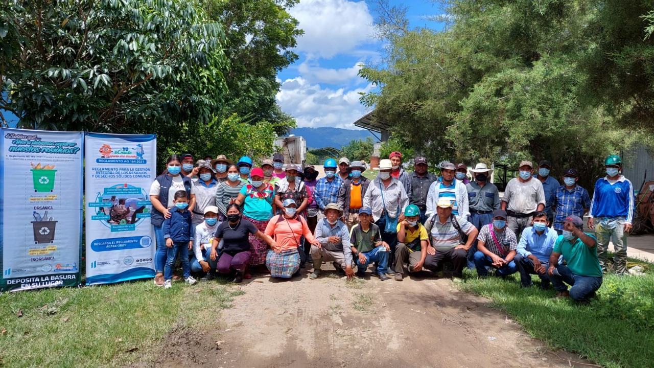 Personal de la planta de tratamiento de desechos de Rabinal aplica el Reglamento 164-2021