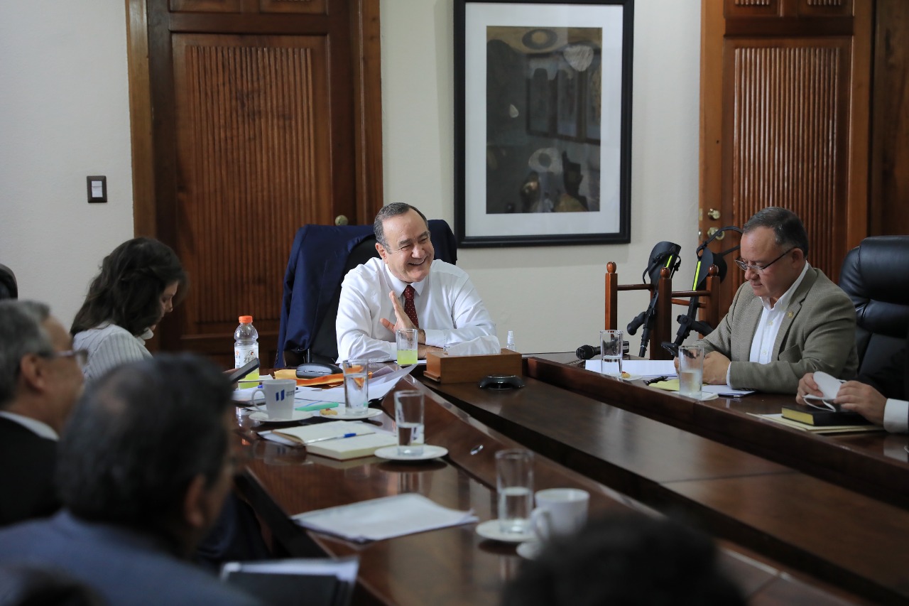 Presidente Giammattei encabeza reunión de autoridades sobre modernización y seguridad fronteriza