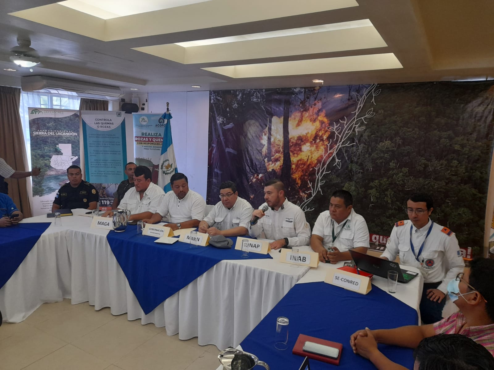 <strong>MARN apoya planes de prevención de incendios forestales en Petén</strong>