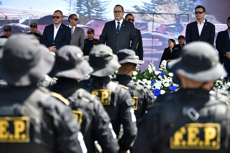 Presidente Giammattei ratifica compromiso con seguridad y con fortalecimiento de PNC